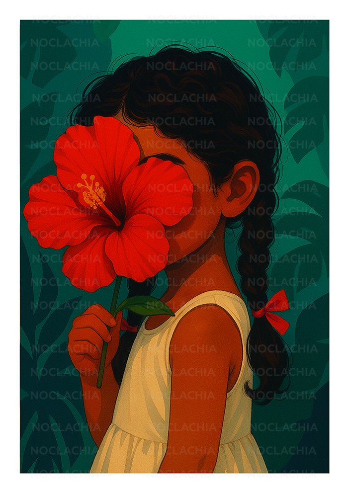 Hibiscus Wall Posters – 300 GSM Art Print (without frame)