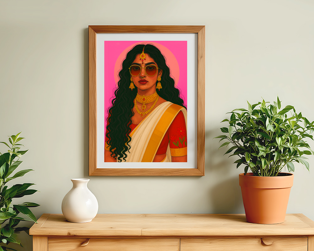 Beauty of her Wall Posters – 300 GSM Art Print (without frame)