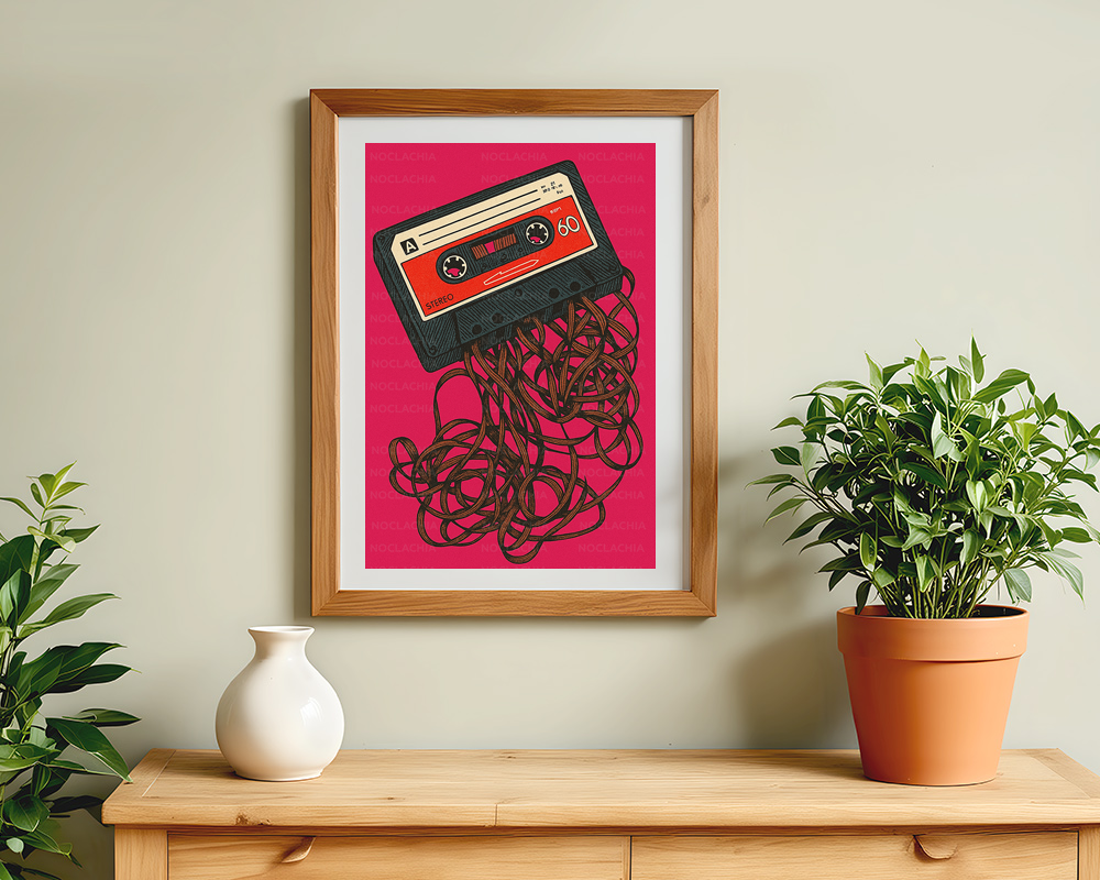 90's Mix tapes Wall Posters – 300 GSM Art Print (without frame)