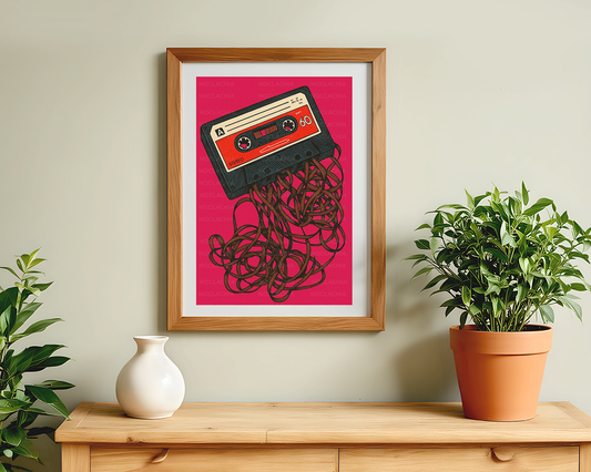 90's Mix tapes Wall Posters – 300 GSM Art Print (without frame)