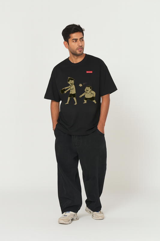 The Paper Ball  Unisex Terry Oversized Tee