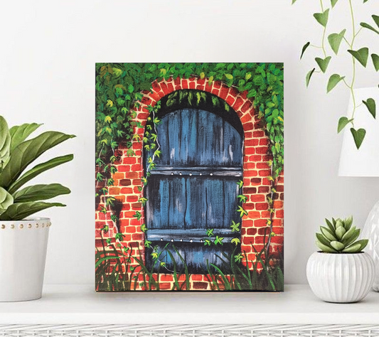 The Secret Door – Acrylic on Canvas Board (12x10 inches)