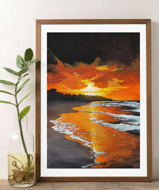 Golden Retreat – Acrylic on Canvas (27x19 inches)