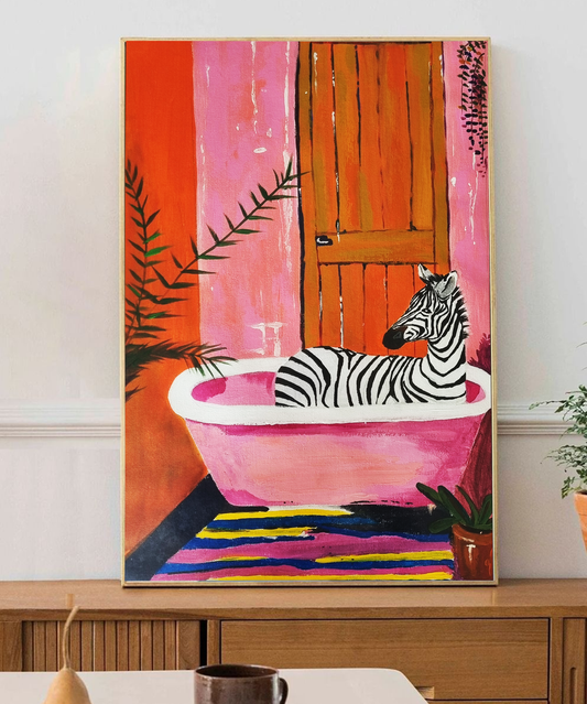 Where Wild Meets Whimsy – Acrylic on Canvas (27x19 inches)