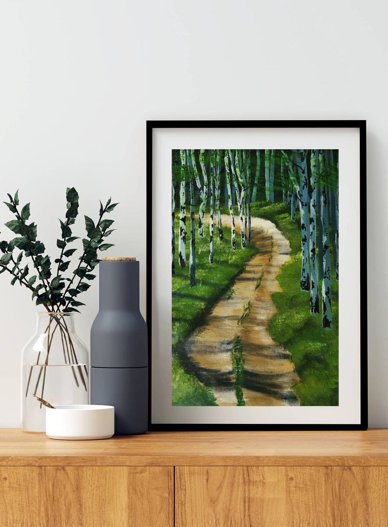 Whispers of the Woods – Acrylic on Canvas 17x11.5 inches)