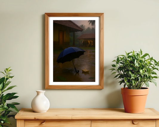 Rainy Day Wall Posters – 300 GSM Art Print (without frame)