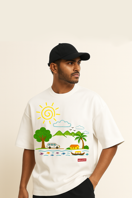Crayon Art Unisex Terry Oversized Tee